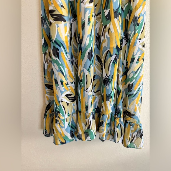 Indikah | Corset Maxi Ruffle Slip Dress - Size L - Picture 3 of 6